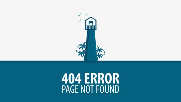 Error 404. Página no encontrada. Plantilla UI UX para sitio web. Ilustración vectorial . — Vector de stock