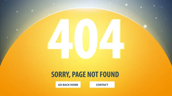 Errore 404. Pagina non trovata. Modello UI UX per il sito web. Illustrazione vettoriale . — Vettoriale Stock