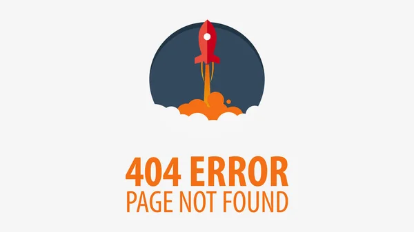 Chyba 404. Stránka nenalezena. Šablona uživatelského rozhraní Ux pro webové stránky. Vektorové ilustrace. — Stockový vektor