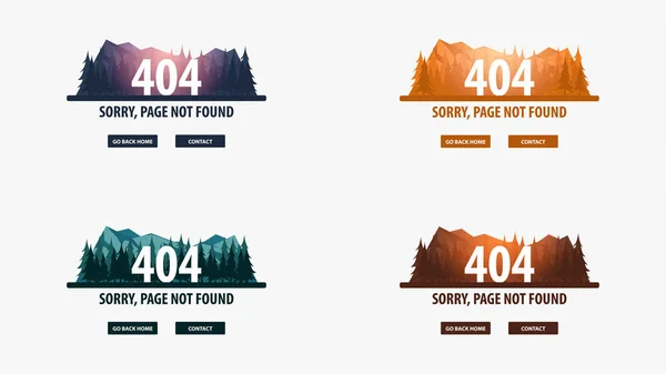 404 Erreur. Page introuvable. Modèle UI UX pour le site Web. Illustration vectorielle . — Image vectorielle