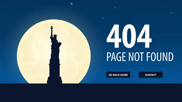 404-fel. Sidan kunde inte hittas. UI Ux mall för webbplats. Vektorillustration. — Stock vektor