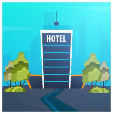 Otel binası. Konuk evi. Seyahat ve gezi.