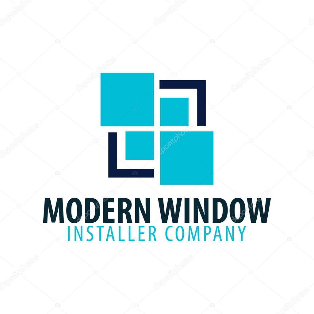 Logo Windows store. Installer company. Vector illustration