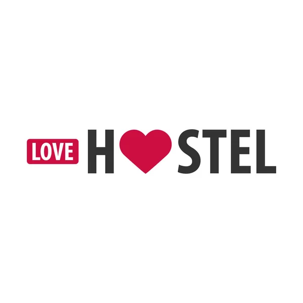 Το hostel λογότυπο. Ξενοδοχείο λογότυπο. Το Travel place υπόλοιπο. Εικονογράφηση διάνυσμα. — Διανυσματικό Αρχείο