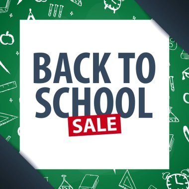 Okul geçmişine dönelim. Eğitim afişi. Vektör illüstrasyonu.