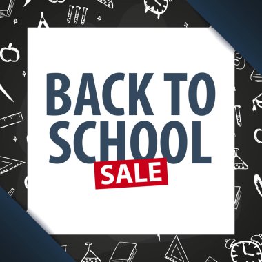 Okul geçmişine dönelim. Eğitim afişi. Vektör illüstrasyonu.