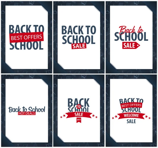 Okul geçmişine dönelim. Eğitim afişi. Vektör illüstrasyonu.