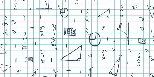 Объект математики. Вернемся к школьному образованию. Образовательный флаг . — стоковый вектор