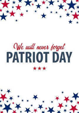 Vatansever gün arka plan. 11 Eylül. Asla unutmayacağız.