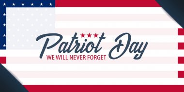 Vatansever gün arka plan. 11 Eylül. Asla unutmayacağız.