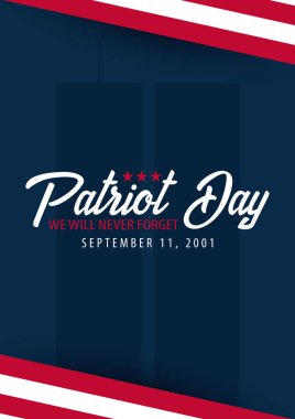 Vatansever gün arka plan. 11 Eylül. Asla unutmayacağız.