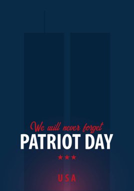 Vatansever gün arka plan. 11 Eylül. Asla unutmayacağız.