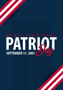 Vatansever gün arka plan. 11 Eylül. Asla unutmayacağız.