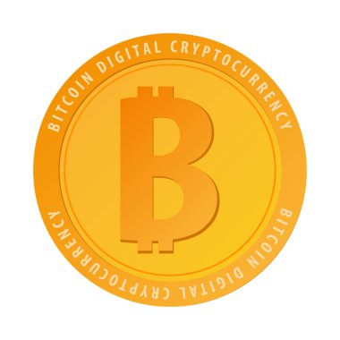 Bitcoin. Dijital Cryptocurrency araştırma grubu. Teknoloji afiş.