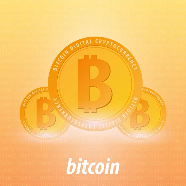 Bitcoin. Dijital Cryptocurrency araştırma grubu. Teknoloji afiş.