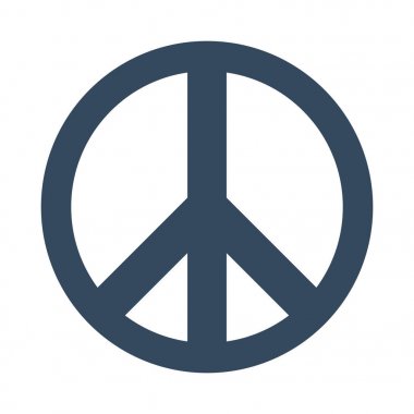 Uluslararası Barış günü logosu veya amblem. 21 Eylül. Vektör çizim.