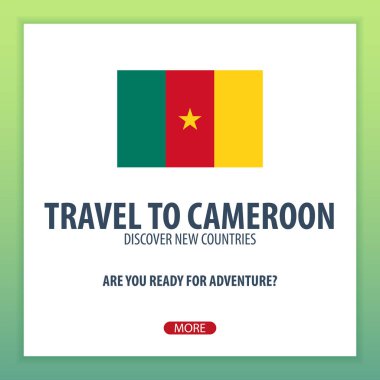 Kamerun için seyahat. Keşfetmek ve yeni ülkeler keşfetmek. Macera seyahat.