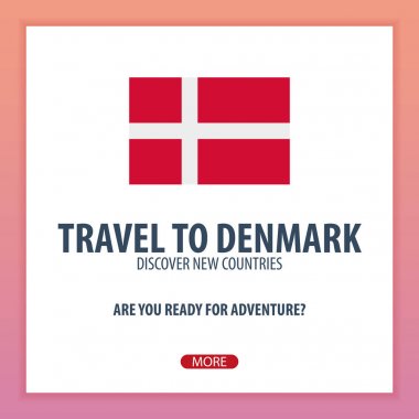 Danimarka'ya seyahat. Keşfetmek ve yeni ülkeler keşfetmek. Macera seyahat.