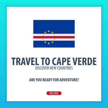 Cape Verde için seyahat. Keşfetmek ve yeni ülkeler keşfetmek. Macera seyahat.