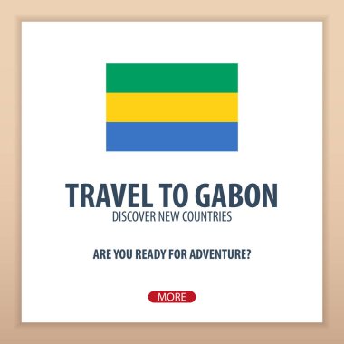 Gabon için seyahat. Keşfetmek ve yeni ülkeler keşfetmek. Macera seyahat.