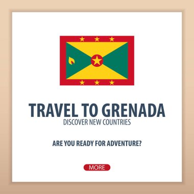 Grenada için seyahat. Keşfetmek ve yeni ülkeler keşfetmek. Macera seyahat.