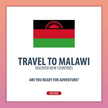 Malavi seyahat. Keşfetmek ve yeni ülkeler keşfetmek. Macera seyahat.
