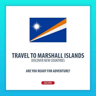 Marshall Adaları'na seyahat. Keşfetmek ve yeni ülkeler keşfetmek. Macera seyahat.