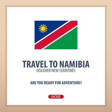 Namibya için seyahat. Keşfetmek ve yeni ülkeler keşfetmek. Macera seyahat.