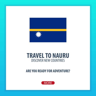 Nauru için seyahat. Keşfetmek ve yeni ülkeler keşfetmek. Macera seyahat.