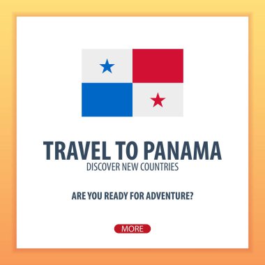 Panama için seyahat. Keşfetmek ve yeni ülkeler keşfetmek. Macera seyahat.