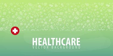 Tıbbi geçmişi. Tıbbi bakım. Sağlık. Vektör tıp çizim.