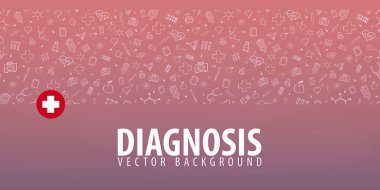 Tıbbi geçmişi. Tıbbi bakım. Sağlık. Vektör tıp çizim.