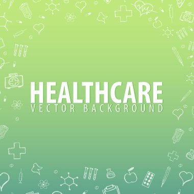 Tıbbi geçmişi. Sağlık. Vektör tıp çizim.