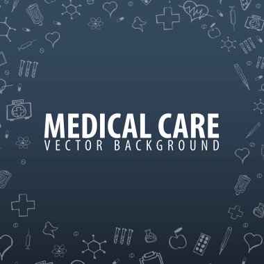 Tıbbi geçmişi. Sağlık. Vektör tıp çizim.