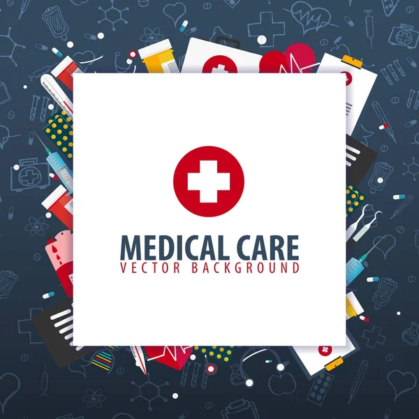 Tıbbi geçmişi. Sağlık. Vektör tıp çizim.