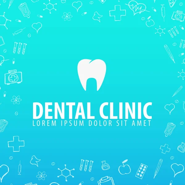 Clínica dental. Formación médica. Salud. Ilustración de medicina vectorial . — Vector de stock