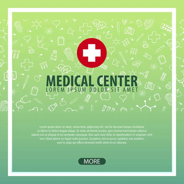 Tıbbi geçmişi. Sağlık. Vektör tıp çizim.