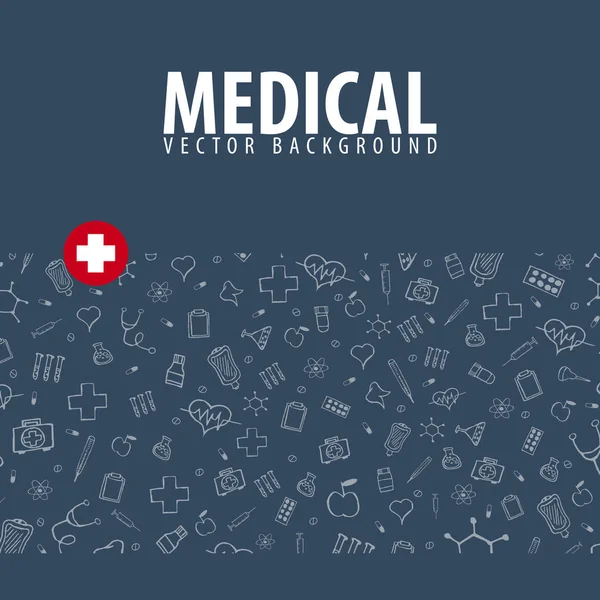 Formación médica. Salud. Ilustración de medicina vectorial . — Vector de stock