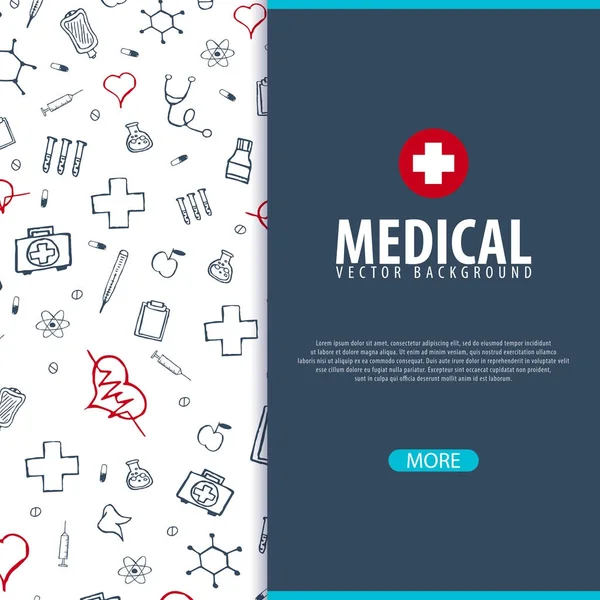 Tıbbi geçmişi. Sağlık. Vektör tıp çizim.