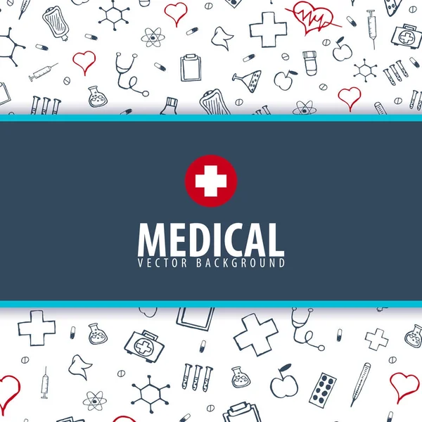 Tıbbi geçmişi. Sağlık. Vektör tıp çizim.