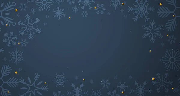 Feliz Natal e Feliz Ano Novo. Flocos de neve. Ilustração vetorial . — Vetor de Stock