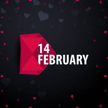 Sevgililer Günü Satılık arka plan. Duvar kağıdı, el ilanları, davet, afiş, broşür, fiş, afiş. Vektör çizim.