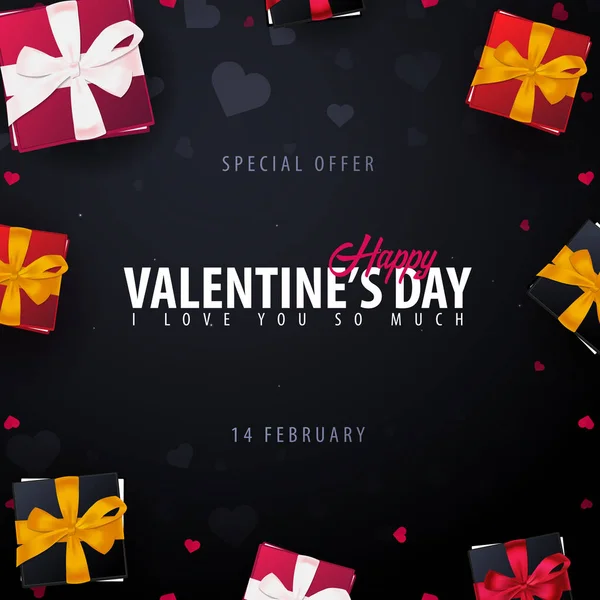 Valentines day sale background. Wallpaper, flyers, invitation, posters, brochure, voucher, banners. Vector illustration. — Stock Vector