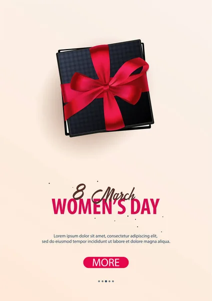 3 月 8 日国際女性の日グリーティング カード沈んだり。ベクトル図. — ストックベクタ