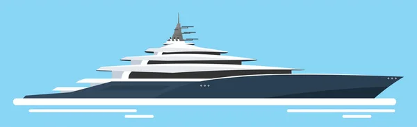 Yachtclub und Segelsport. Seefahrt. Vektorillustration. — Stockvektor