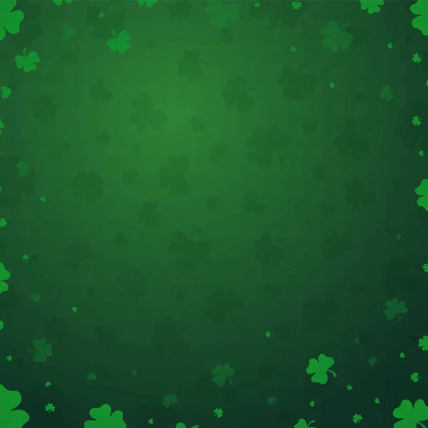 Saint Patricks Day card with clover. Vector illustration. — Stock Vector