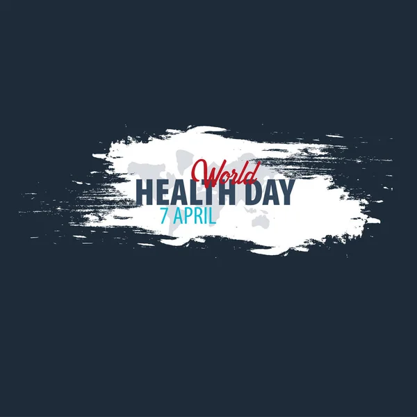 Dia Mundial da Saúde. 7 de Abril. Bandeira médica. Ilustração vetorial . — Vetor de Stock