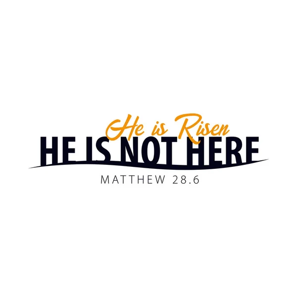 He is Risen. Church easter logo, emblem, labels or stickers. Vector graphics. — Stock Vector