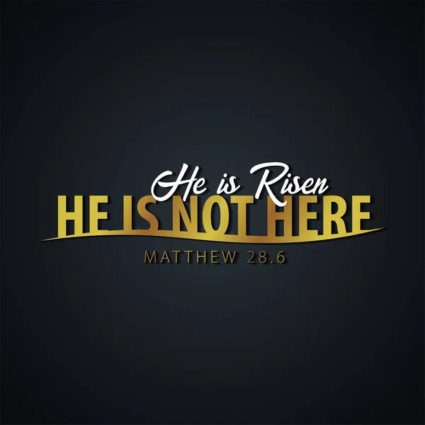 He is Risen. Church easter logo, emblem, labels or stickers. Vector graphics. — Stock Vector
