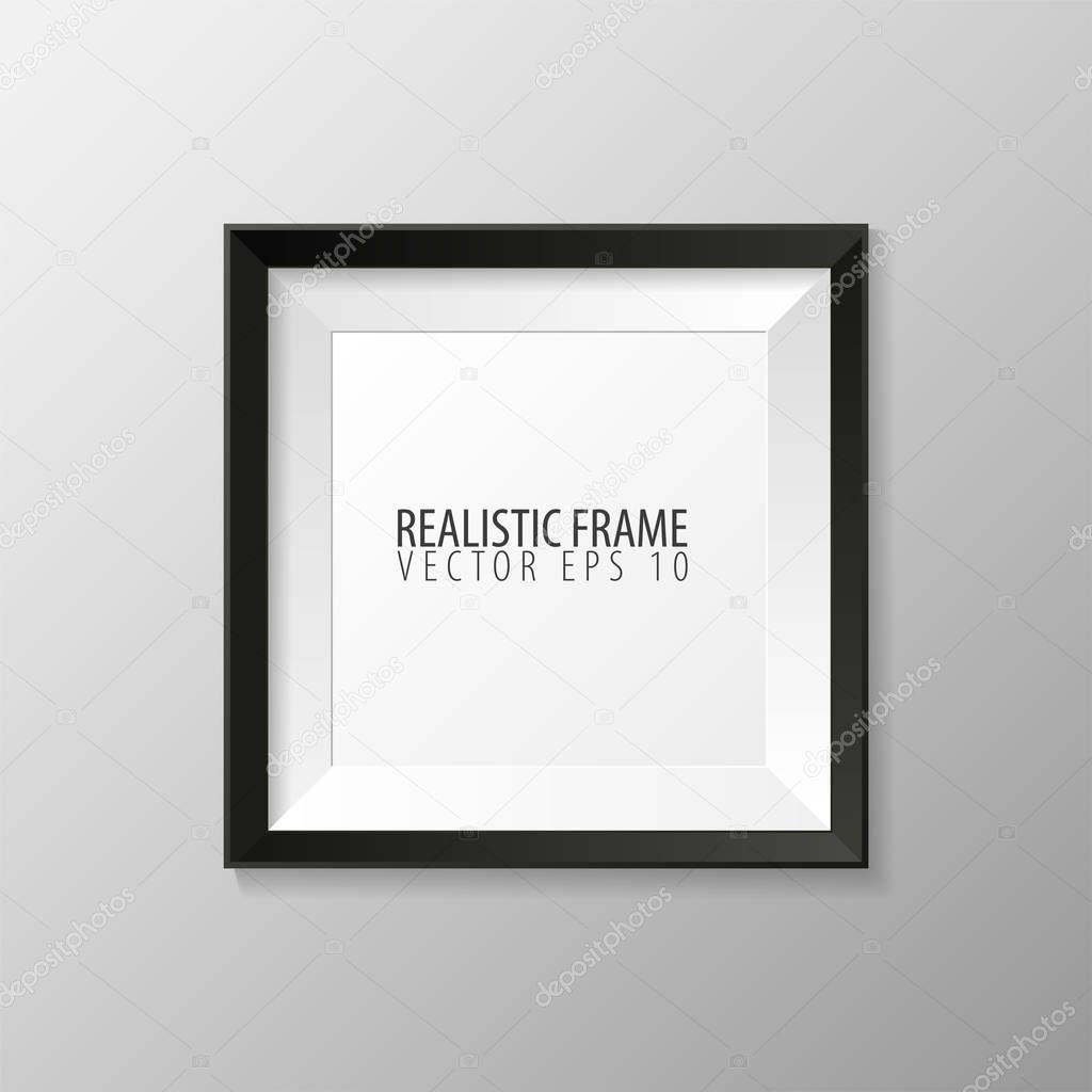 Realistic frame for your presentations. Vector illustration.